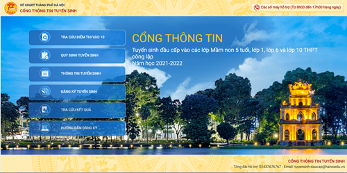 Thông tin hỗ trợ cmhs tuyển sinh trực tuyến năm học 2021-2022
